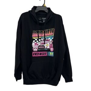 Men’s Hello Kitty Tokyo Speed Graphic Hoodie Sweatshirt, Size XS